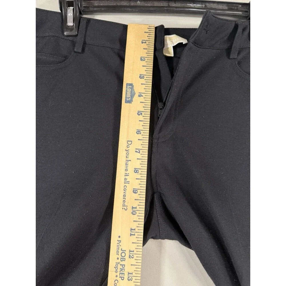 Michael Kors Women's Size 6 Black Zipper Fly Dress Slim Trouser Pants Poket Jean